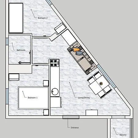 Cozy 2-bedroom Apartment, Cleopatra Beach, *
